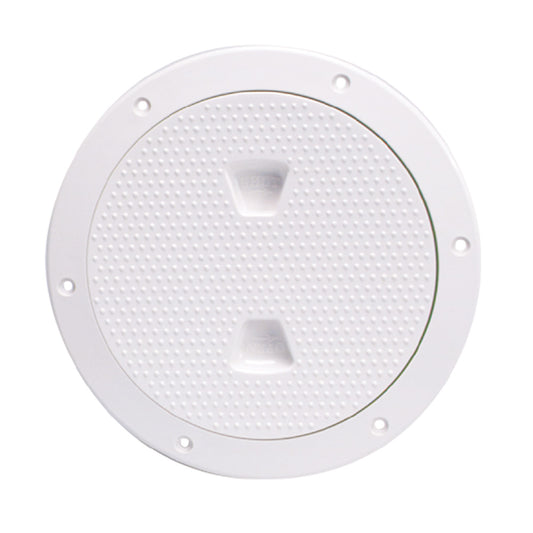 Beckson 6" Non-Skid Screw-Out Deck Plate - White [DP62-W]