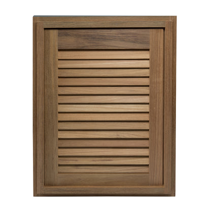 Whitecap Teak Louvered Door & Frame - Right Hand - 15" x 20" [60724]